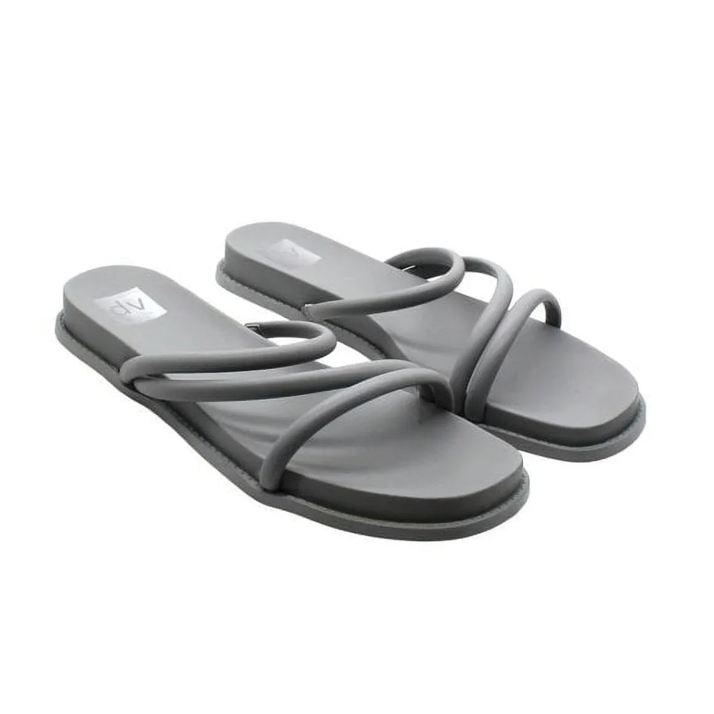 DV By Dolce Vita Womens Faux Leather Slides Strappy Sandals