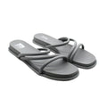 DV By Dolce Vita Womens Faux Leather Slides Strappy Sandals