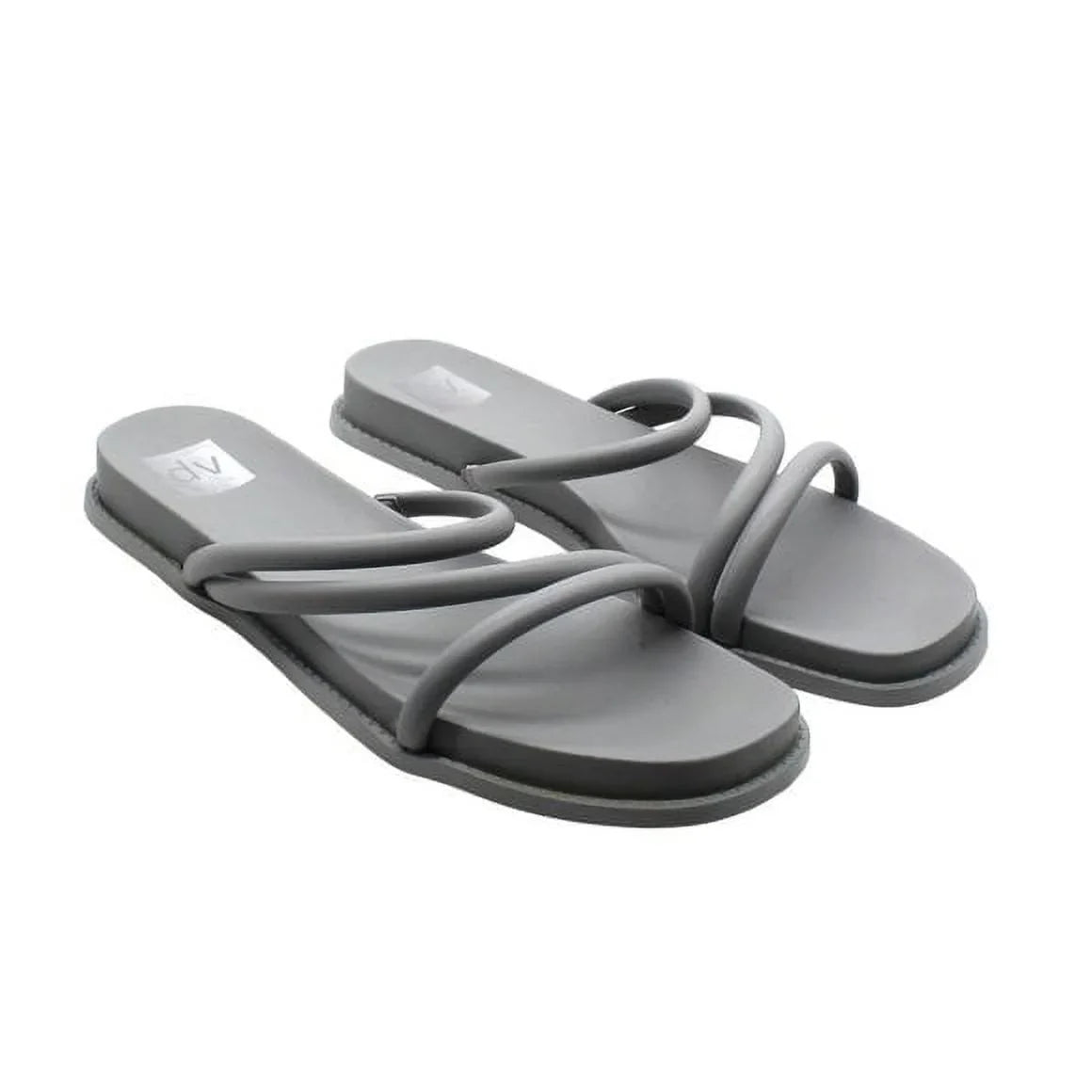 DV By Dolce Vita Womens Faux Leather Slides Strappy Sandals