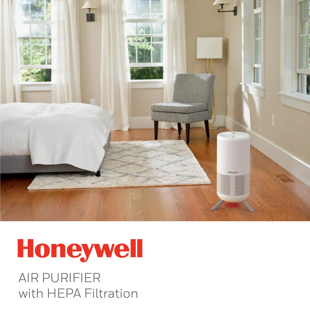 Honeywell Designer Series HEPA Air Purifier Tower, 190 sq ft, White, A830W