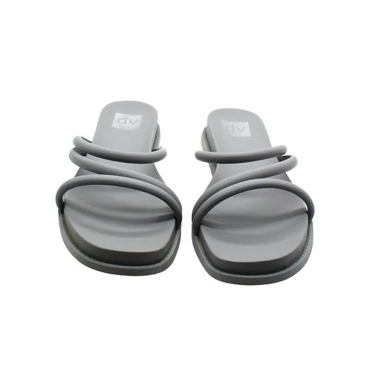 DV By Dolce Vita Womens Faux Leather Slides Strappy Sandals
