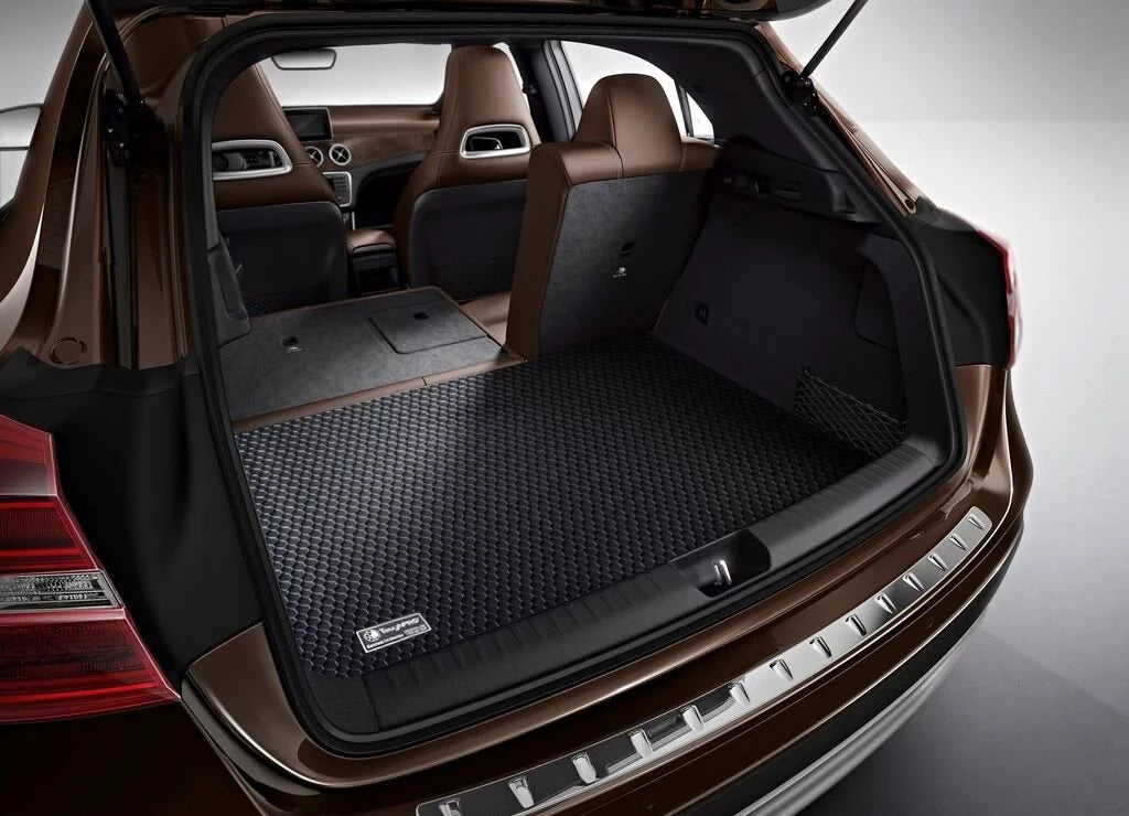 TougRO - Trunk Mat Compatible with HONDA Accord - All Weather Heavy Duty (Made in USA) - Jet Rubber - 2016