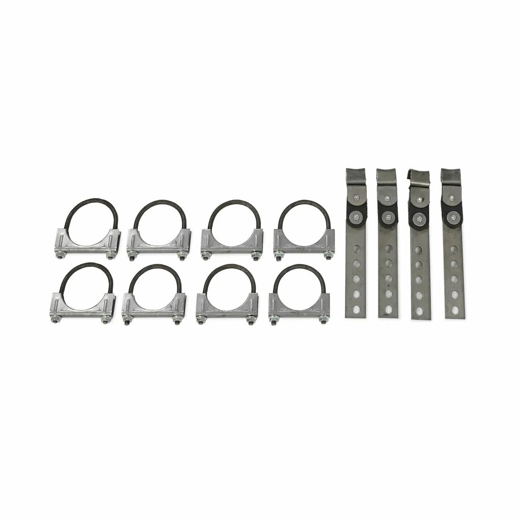 62-74 Mopar B Body Car 2.5" Dual Exhaust Kit 2 Chamber Rear Exit SW Tip