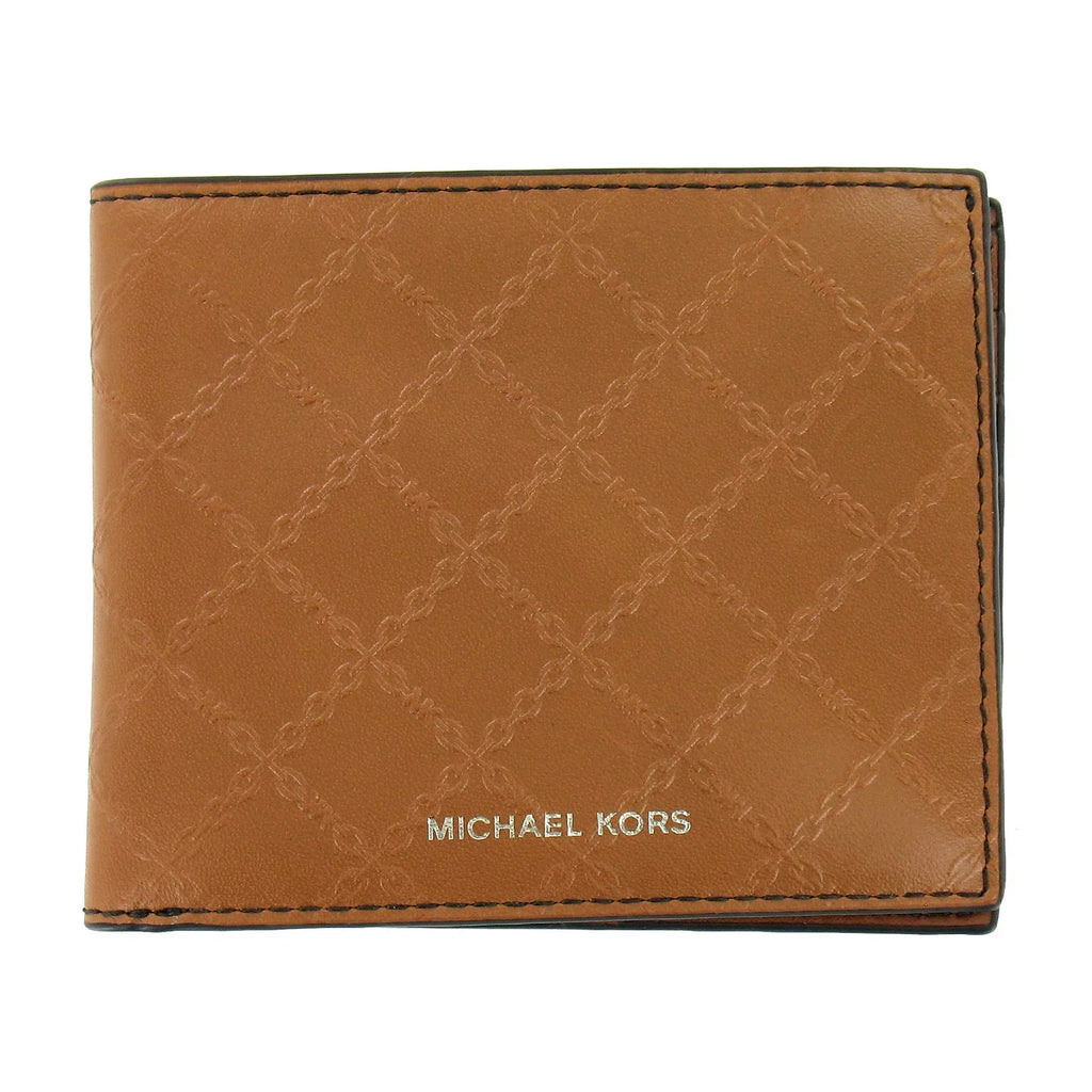 Andy Mens Leatehr Slim Billfold Bi-Fold Wallet (Luggage)