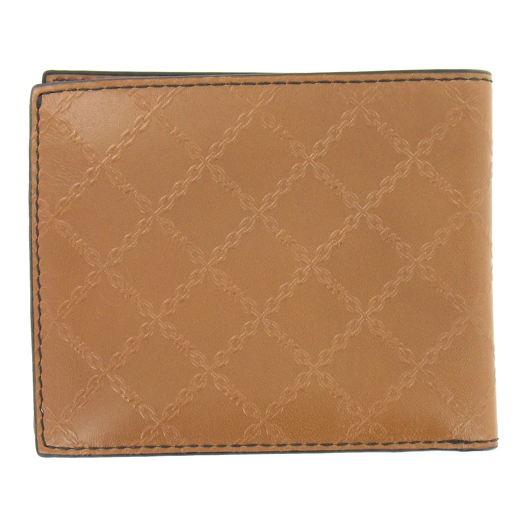 Andy Mens Leatehr Slim Billfold Bi-Fold Wallet (Luggage)