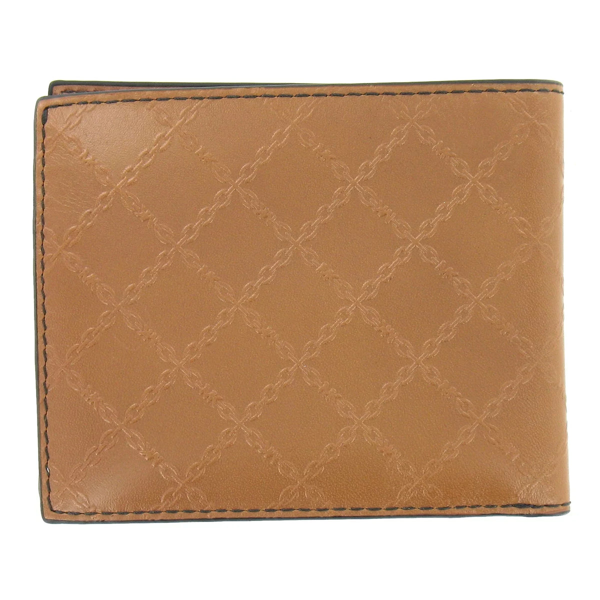 Andy Mens Leatehr Slim Billfold Bi-Fold Wallet (Luggage)