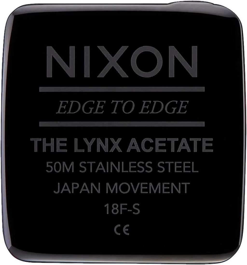 Nixon Lynx Acetate Quartz Jet Dial Ladies Watch A1259-2336-00