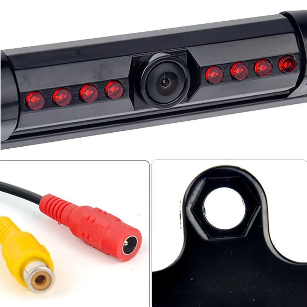 US Car License Plate Frame Backup Rear View Camera Night Vision Parking 8IR Dark