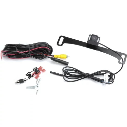 BOYO VTL17IR - Concealed License Plate Backup Camera with Night Vision and Guide Parking Lines Jet