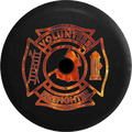 2018 2019 Wrangler JL Backup Camera Volunteer Firefighter Smoke Department Spare Tire Cover for Jeep RV 33 Inch