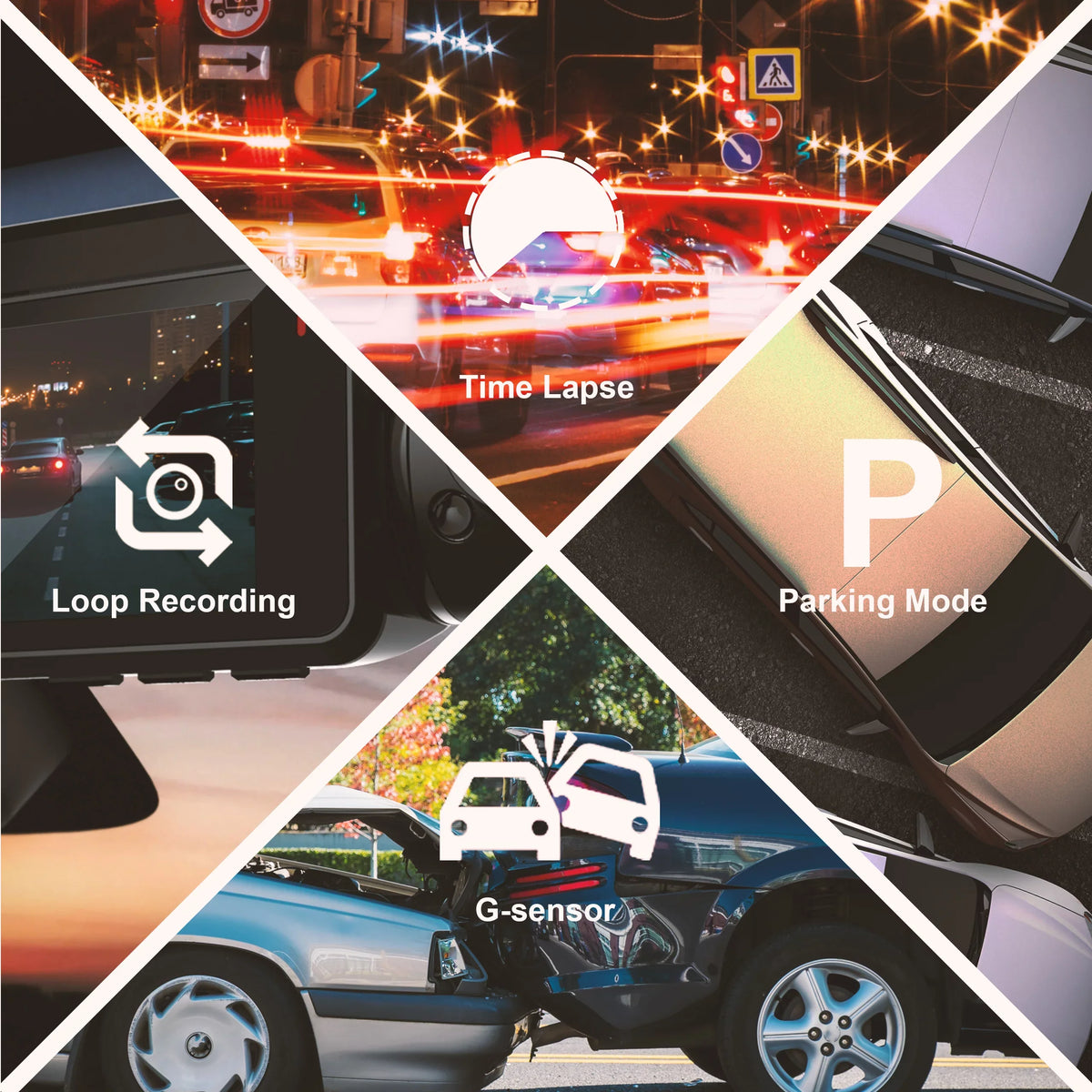 Rexing V3 Basic Dual Camera Front and Interior Cabin Full HD 1080p Dash Cam with Wi-Fi