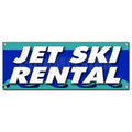 Jet Ski Rental Banner Sign - Boat Skiing Water Wave Runner Kayak Canoe Rent Row
