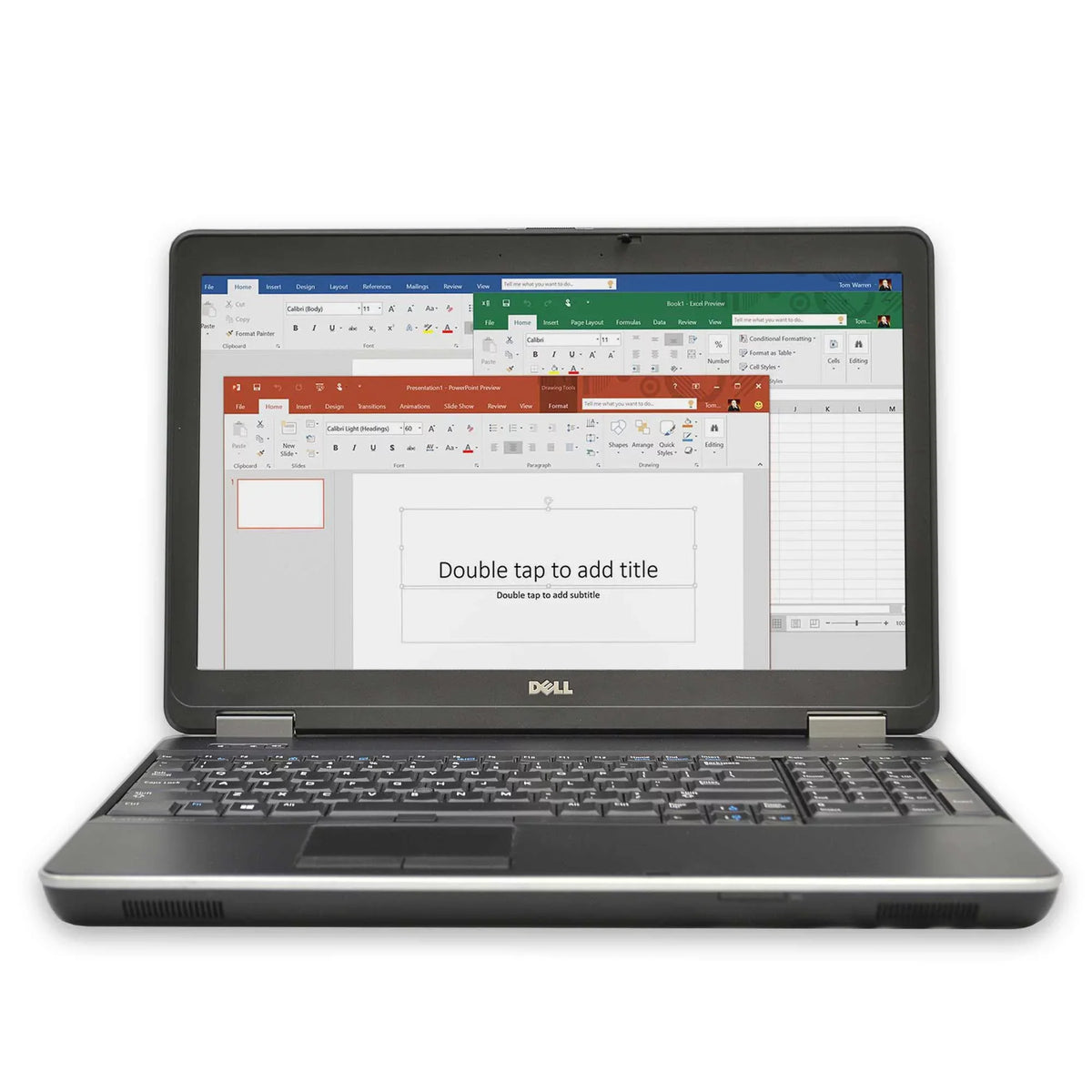 Latitude E6540 Laptop Computer, 2.60 GHz i7 Quad Core Gen 4, DDR3 RAM, SSD Hard Drive, Windows 10 Home 64Bit, 15" Screen Used
