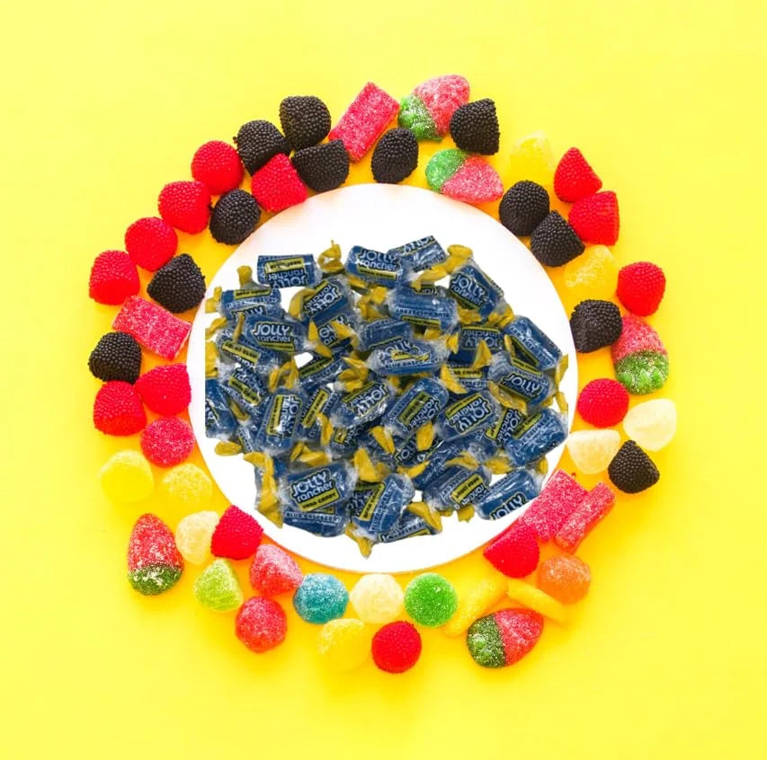 CandyKrave Premium Blue Raspberry Flavored Hard Candy - Individually Wrapped - Bulk Candy Bag - Long-Lasting Fruit Flavor Delight - 3 pound Resealable bag