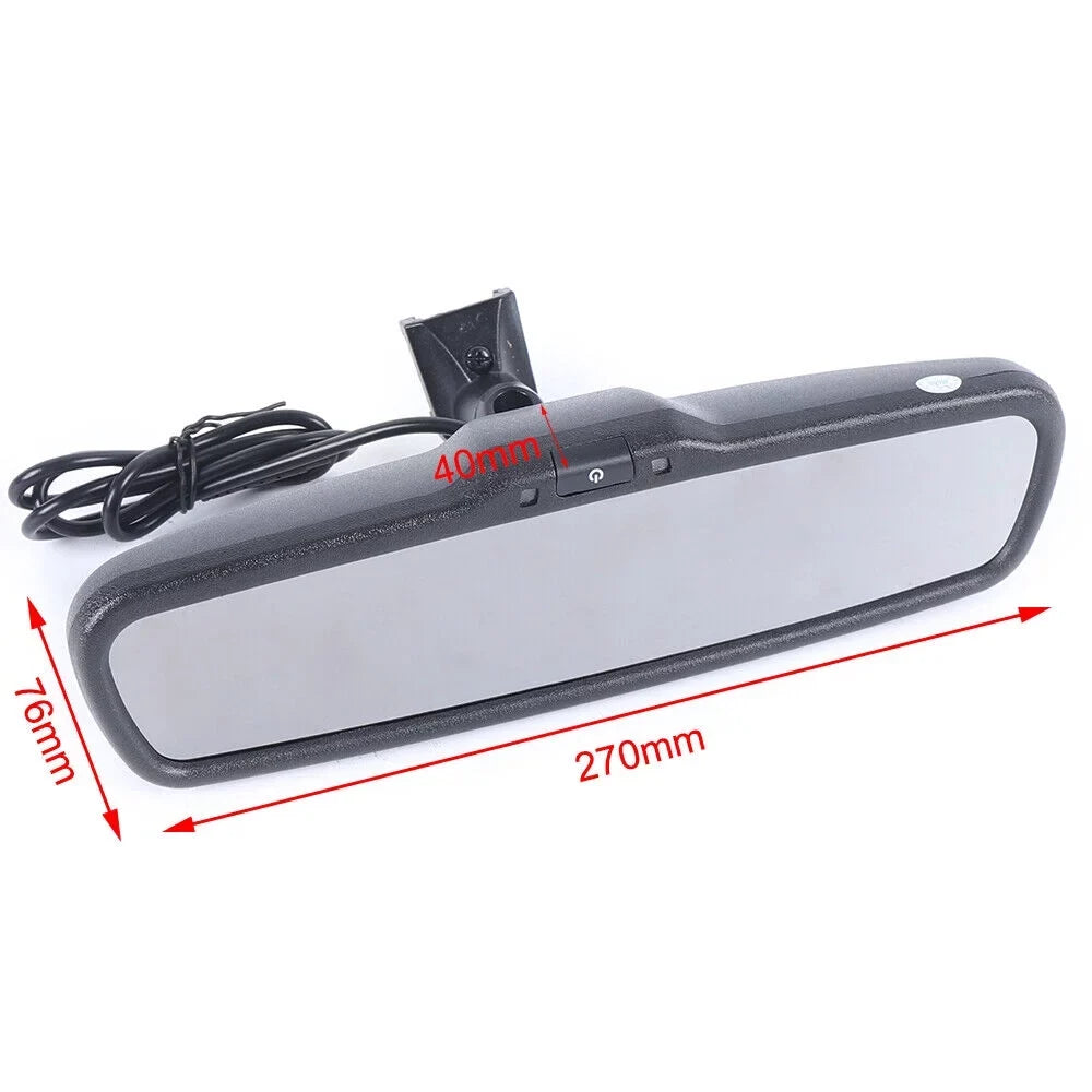 SHZICMY 4.3" LCD Car Rear View Mirror Monitor for Backup Camera System Kit with Bracket HD 800*480 Resolution