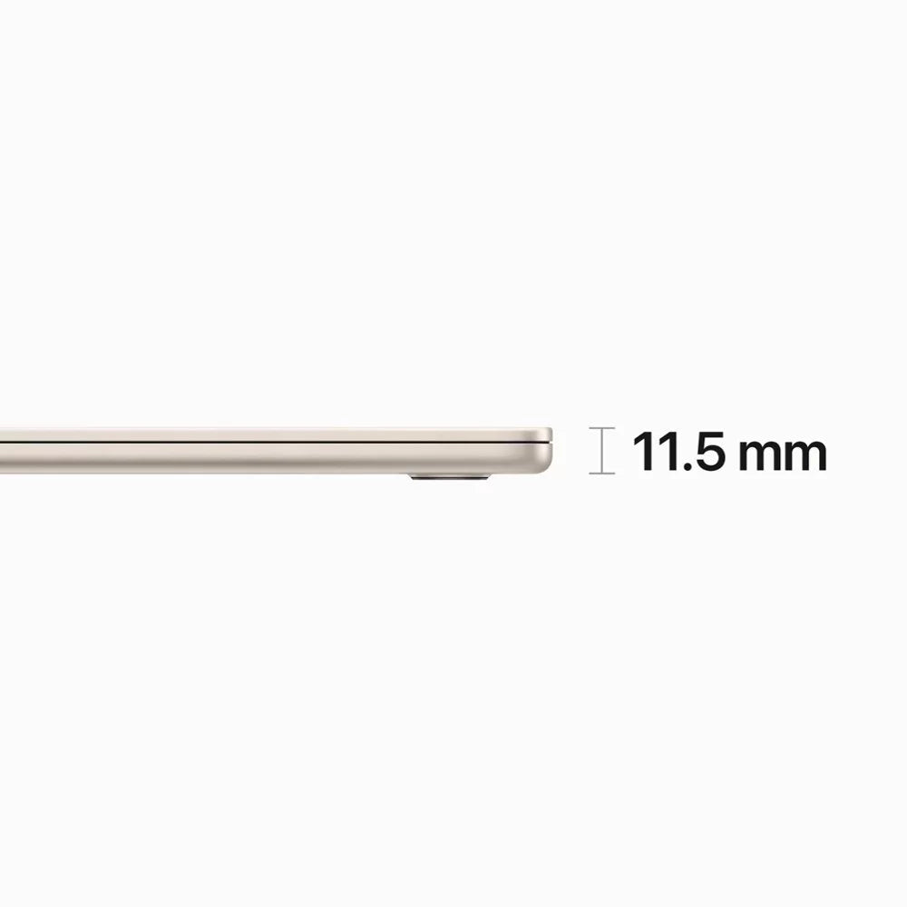 Pre-Owned MacBook Air 15 inch 2023 Laptop 15.3" with M2 chip 8GB RAM, 256GB SSD Storage Starlight (good)