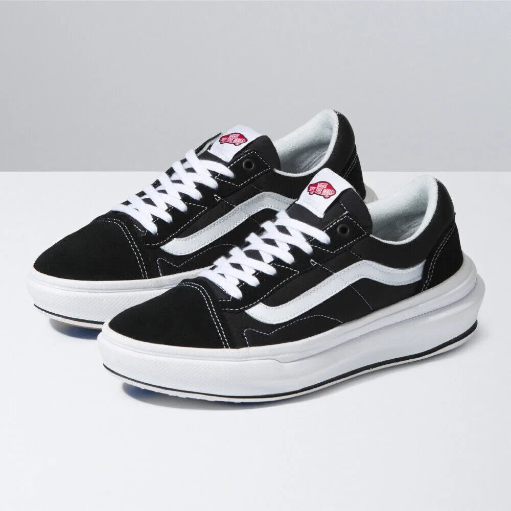 Vans Old Skool Overt CC VN0A7Q5EBA2 Unisex Ebony & White Canvas Skate Shoes B472 (5)