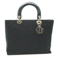 Pre-Owned Christian Dior Lady Ladies Handbag CAN44561 Nylon Dark (Fair)