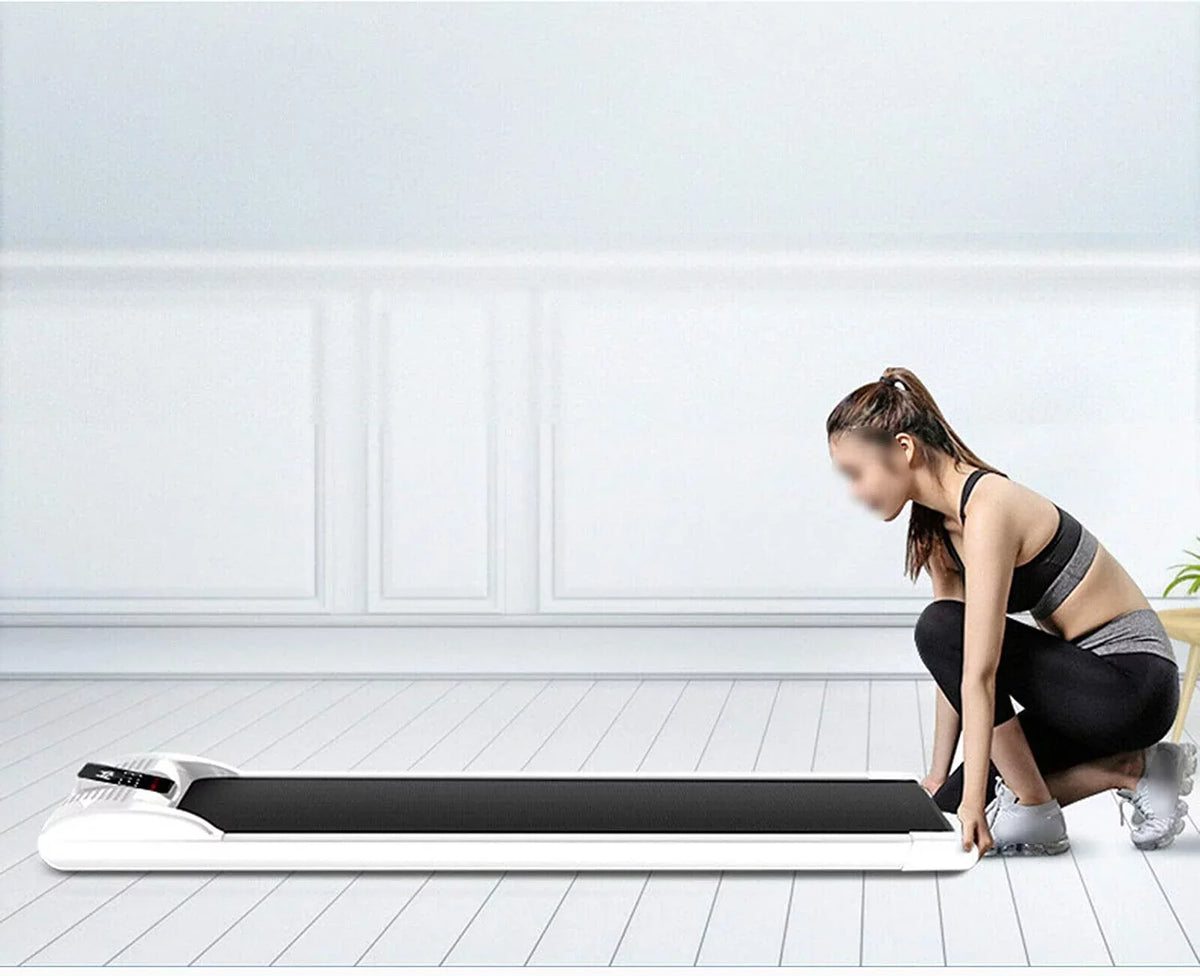 Loyalheartdy Portable LED Electric Treadmill 0.65 Under Desk Walking Pad Jogging Running Machine 1-6km/H with LED Display for Home Office