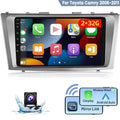 Podofo 2+32G for Camry 2006-2011 Car Stereo Radio Wireless Carplay Android Auto Mirror Link 9'' Touchscreen HD 1080P WIFI GPS Hifi FM Bluetooth, AHD Backup Camera