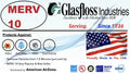 Glasfloss Air Filter 18x36x2 - 2" MERV 10 - (Pack of 12) - Pleated AC or HVAC Air Filter - Furnace Air Filter - Home or Office - Made In The USA.
