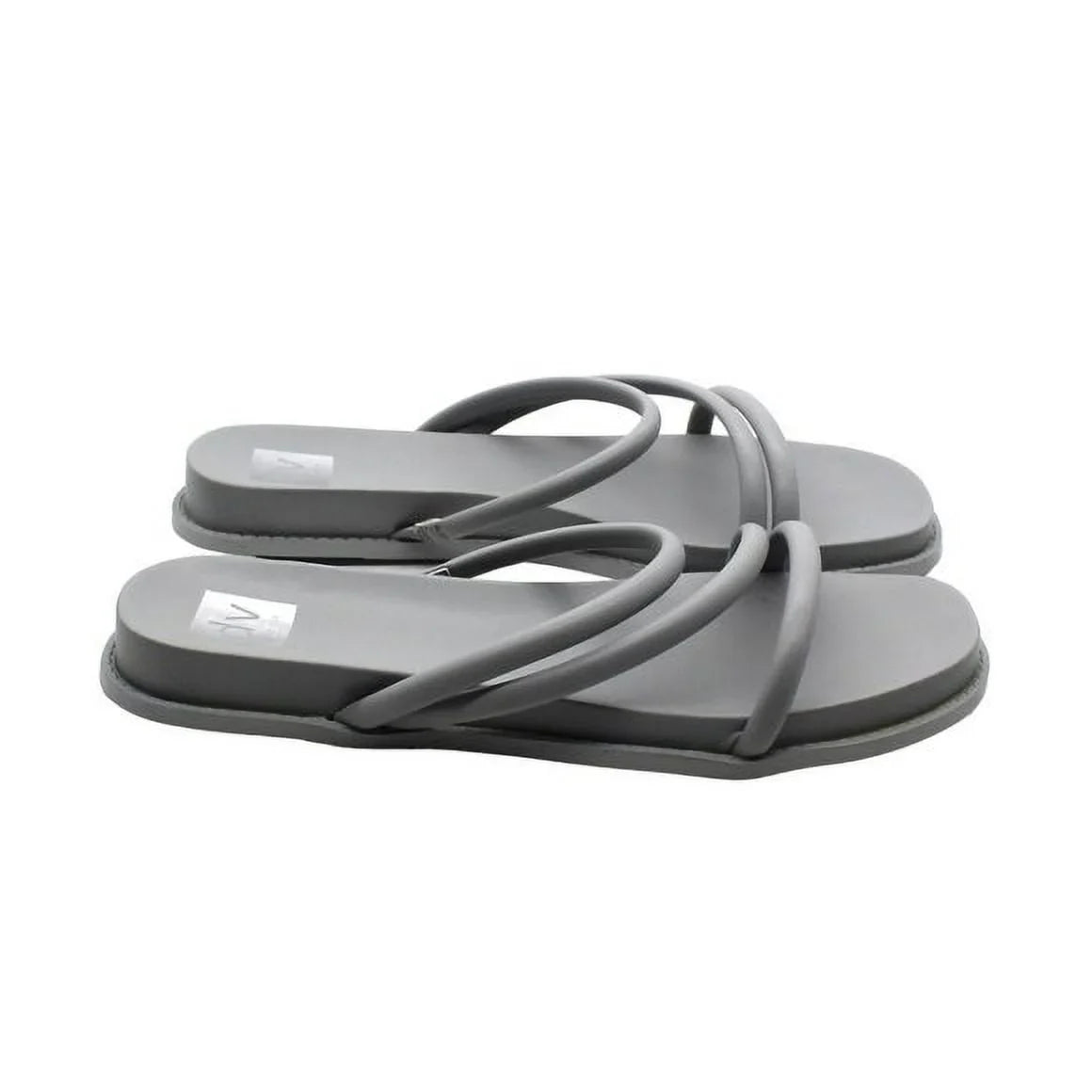 DV By Dolce Vita Womens Faux Leather Slides Strappy Sandals
