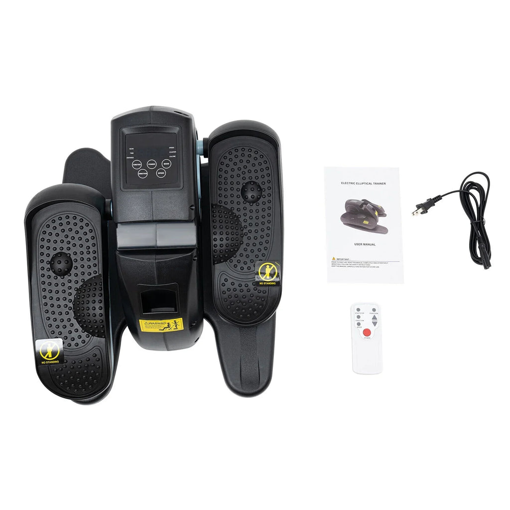 60W P1, P2, P3 Under Desk Electric Elliptical Pedal Trainer LCD Display Leg Exercise W/Remote 5 Gears(32/50/70/89/113 Rpm)