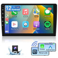 Podofo 1+16G Double DIN 9'' Touchscreen Car Stereo Radio Wireless Carplay Android Auto Mirror Link Android 12 HD 1080P WIFI GPS FM Bluetooth, AHD Backup Camera