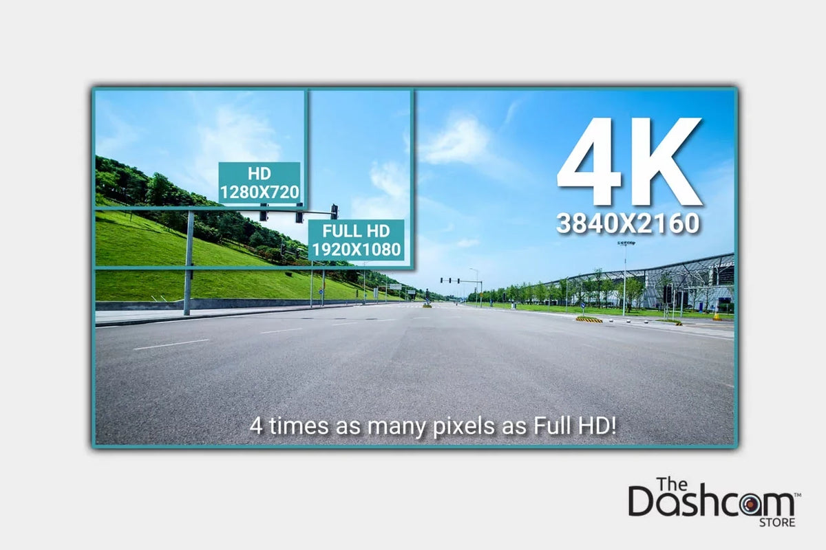 Dark DR900S-1CH Single Lens 4K GPS WiFi Cloud-Capable Dashcam w/ 128 GB Memory Card