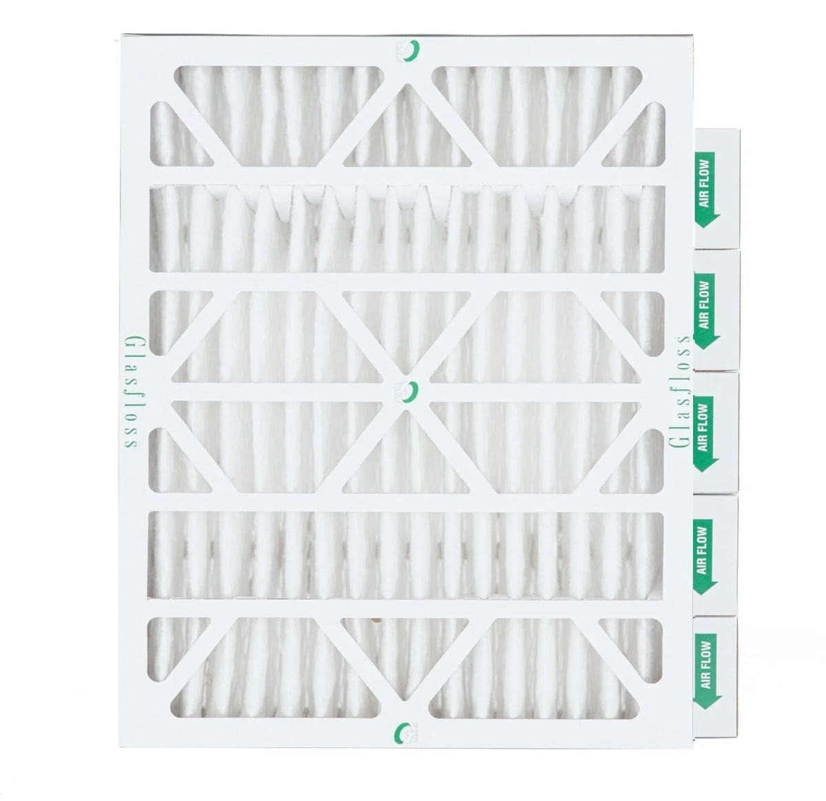 6 Pack of 20x24x4 MERV 13 Pleated 4" Inch Air Filters by Glasfloss. Actual Size: 19-3/8 x 23-3/8 x 3-3/4