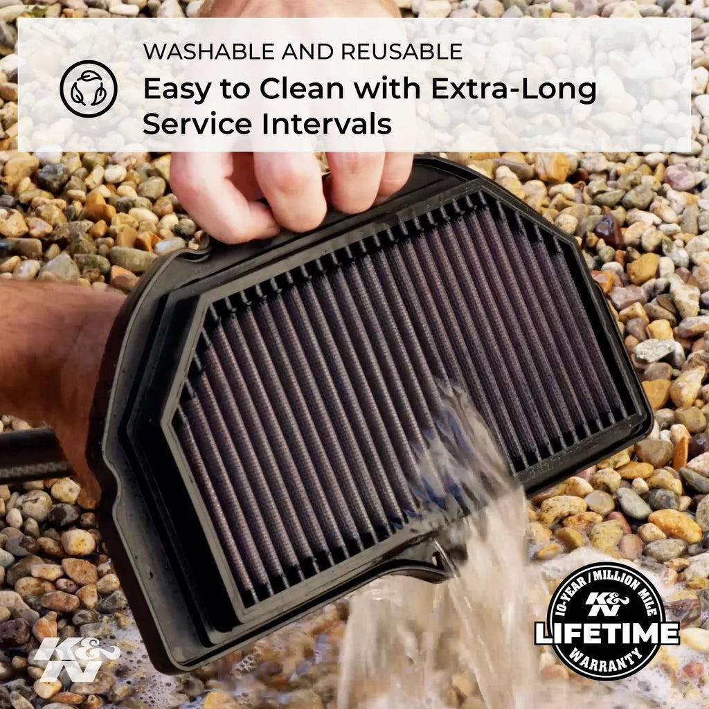 K&N Engine Air Filter: High Performance, Premium, Powersport Air Filter: 2009-2019 KAWASAKI (Ninja ZX-6R, ZX-6R ABS, KRT Edition, 30th Anniversary, ZX600) KA-6009