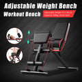 TOOL1SHOoo Foldable Adjustable Load Bench Incline Decline Exercise for Full Body Workout Home Gym with Fast Folding