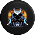 2018 2019 Wrangler JL Backup Camera Skull Barbell Mass Barbell Workout Gym Spare Tire Cover for Jeep RV 33 Inch
