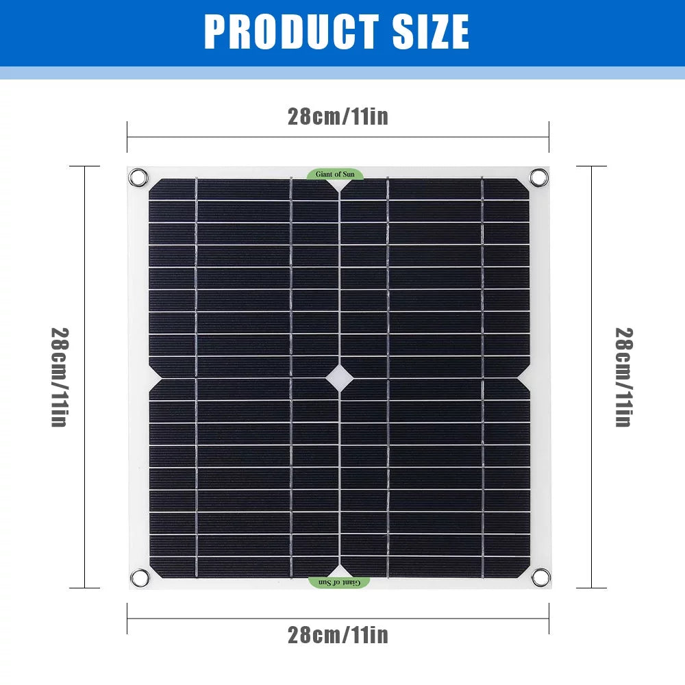 40W Solar Panel Kit 100A 12V Battery Charger With Controller for Car RV Boat Home Roof Van Camping by DFITO