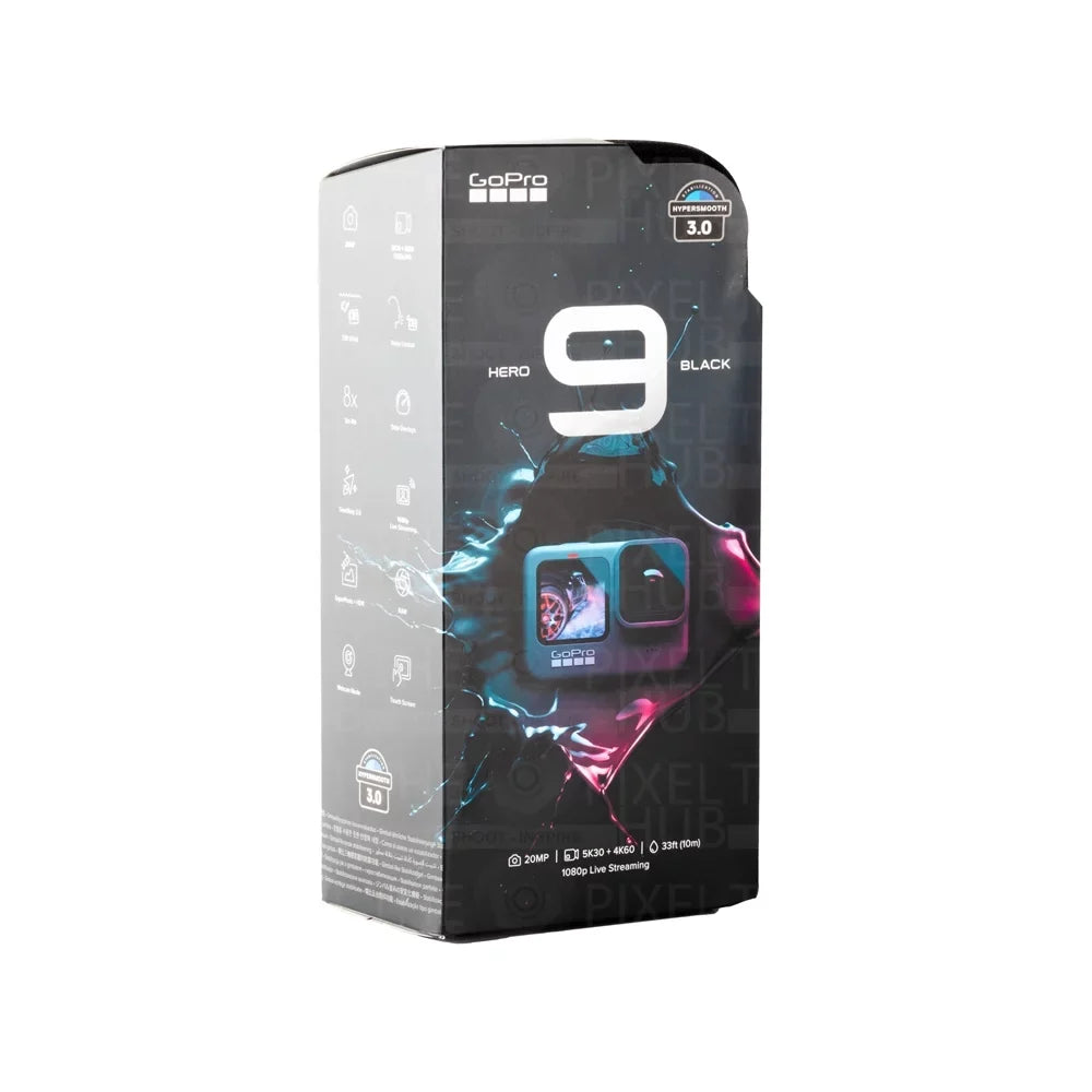 GoPro HERO9 Jet 5K Action Camera + Extra Batteries + 32GB + Housing Bundle
