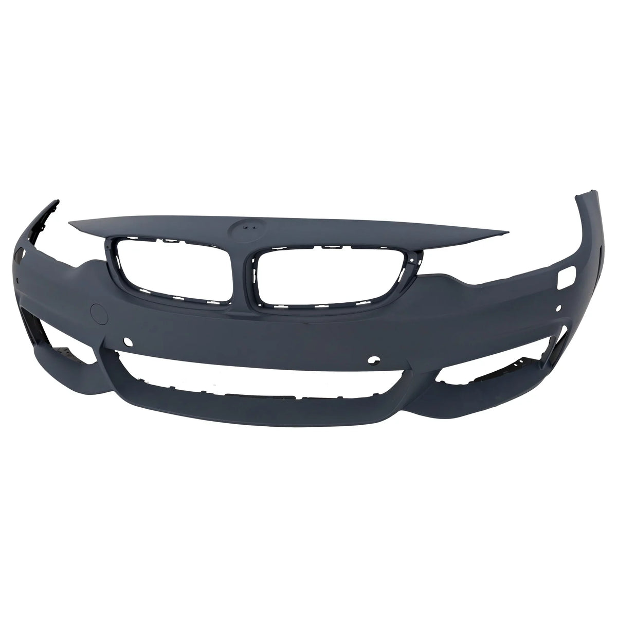 Front BUMPER COVER Compatible For 4-SERIES 2014-2018 Primed with M Sport Line with HLW PDC Sensor Holes/Cam Conv/Coupe/HB- CAPA