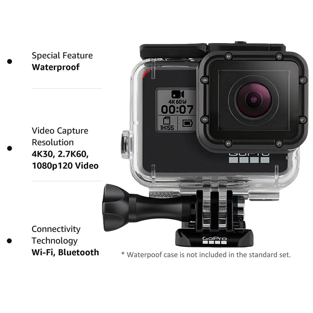 Restored GoPro HERO5 Ebony Waterproof Digital Action Camera Sports Camcorder 4K HD (Refurbished)