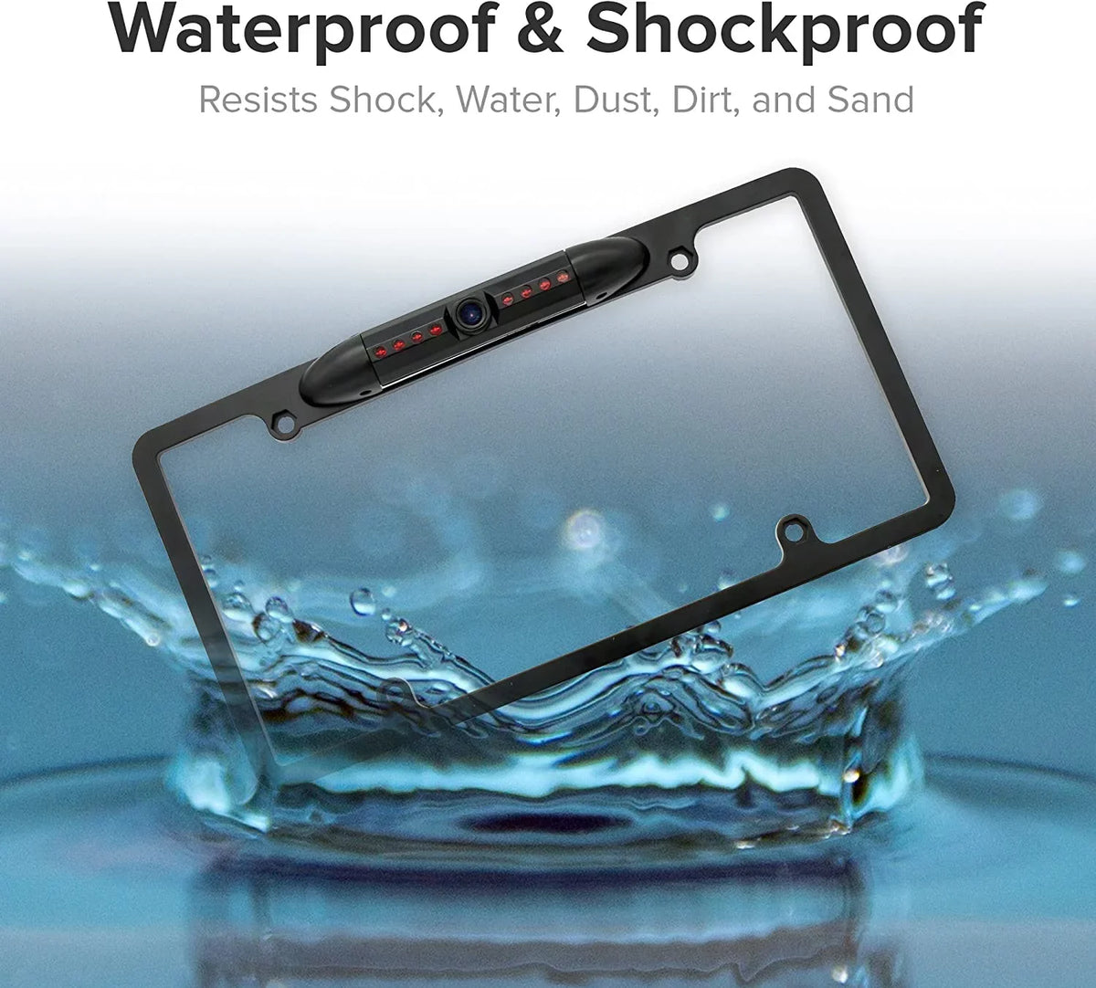 Backup Camera Rearview License Plate Frame for XAV-AX5500 XAVAX5500 Dark