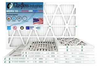 Glasfloss 15x30x1 - MERV 10 Number - Furnace Air Filter - Made in USA (Actual Size: 14.5 x 29.5x7/8 inch)