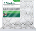 Filterbuy 25x32x1 MERV 8 Pleated HVAC AC Furnace Air Filters (3-Pack)