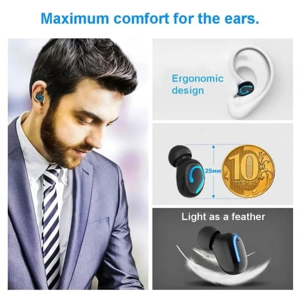 Earbuds Wireless TWS Headphones Earphones True Wireless Stereo Headset J9X for Galaxy TabPRO 8.4 Tab 3 8.0 7.0 4 10.1 SM-T530 2 10.1, S5 Active, S10 5G On5 Note 9 8 5 NotePRO 12.2 4 3