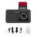 moobody Enhanced Dash Camera with 1080P DVR, 4 Inch Car Dashcam Driving Recorder, 170° Wide Angle, Touchscreen