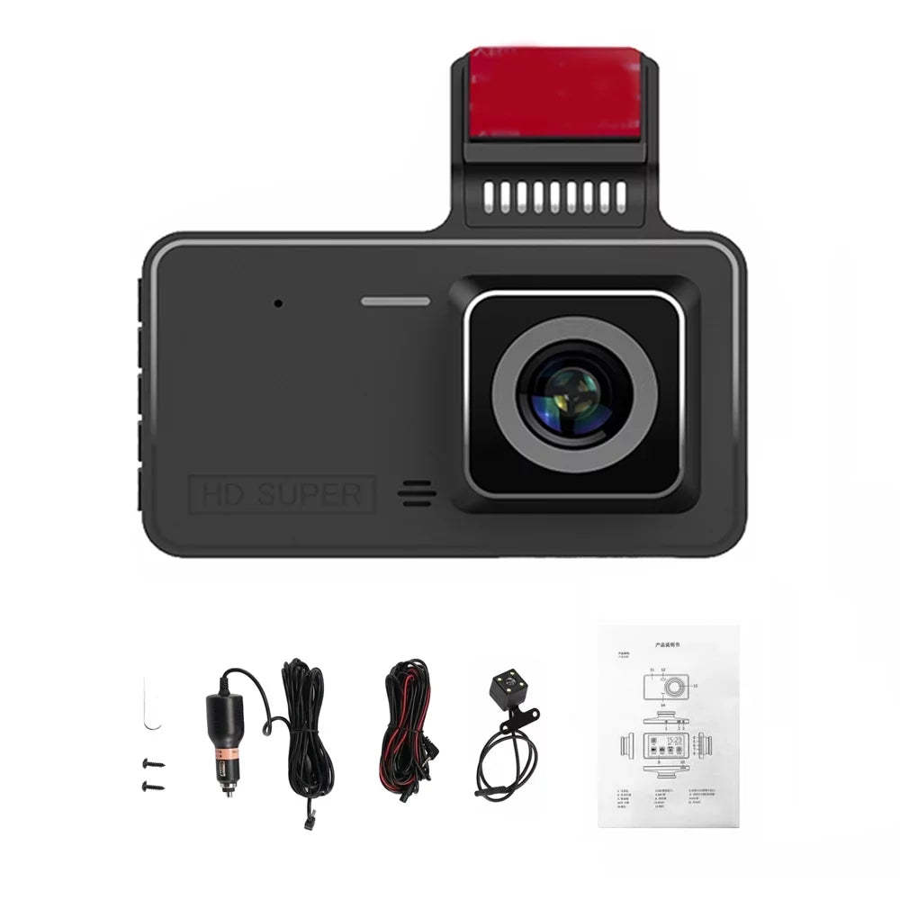 moobody Enhanced Dash Camera with 1080P DVR, 4 Inch Car Dashcam Driving Recorder, 170° Wide Angle, Touchscreen