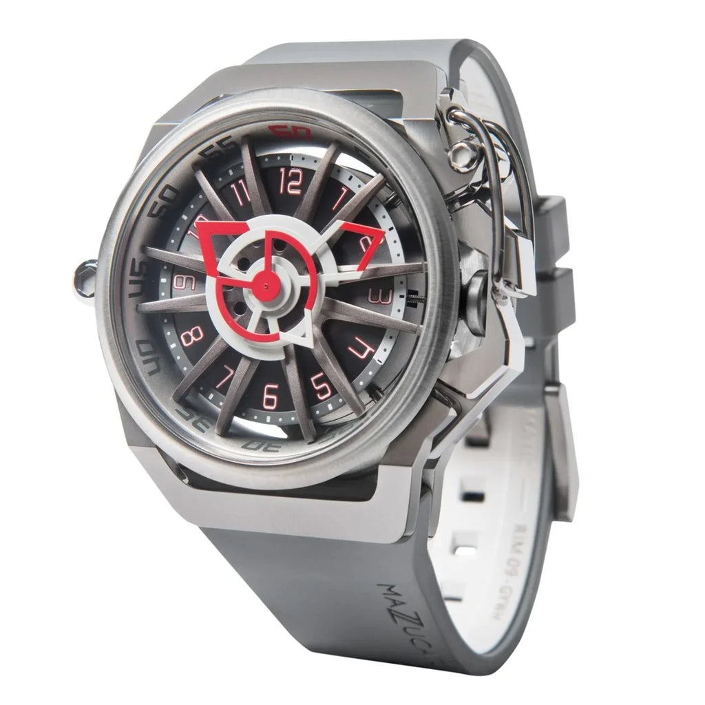 Mazzucato Rim Sport Reversible Chronograph Twin Multi Color Dial Automatic Men Watch for Adult - White