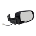 Brock Aftermarket Replacement Passenger Right Power Door Mirror Assembly Paint To Match Ebony Manual Folding With Heat-Signal Without Memory-Auto Dimming-Side View Camera