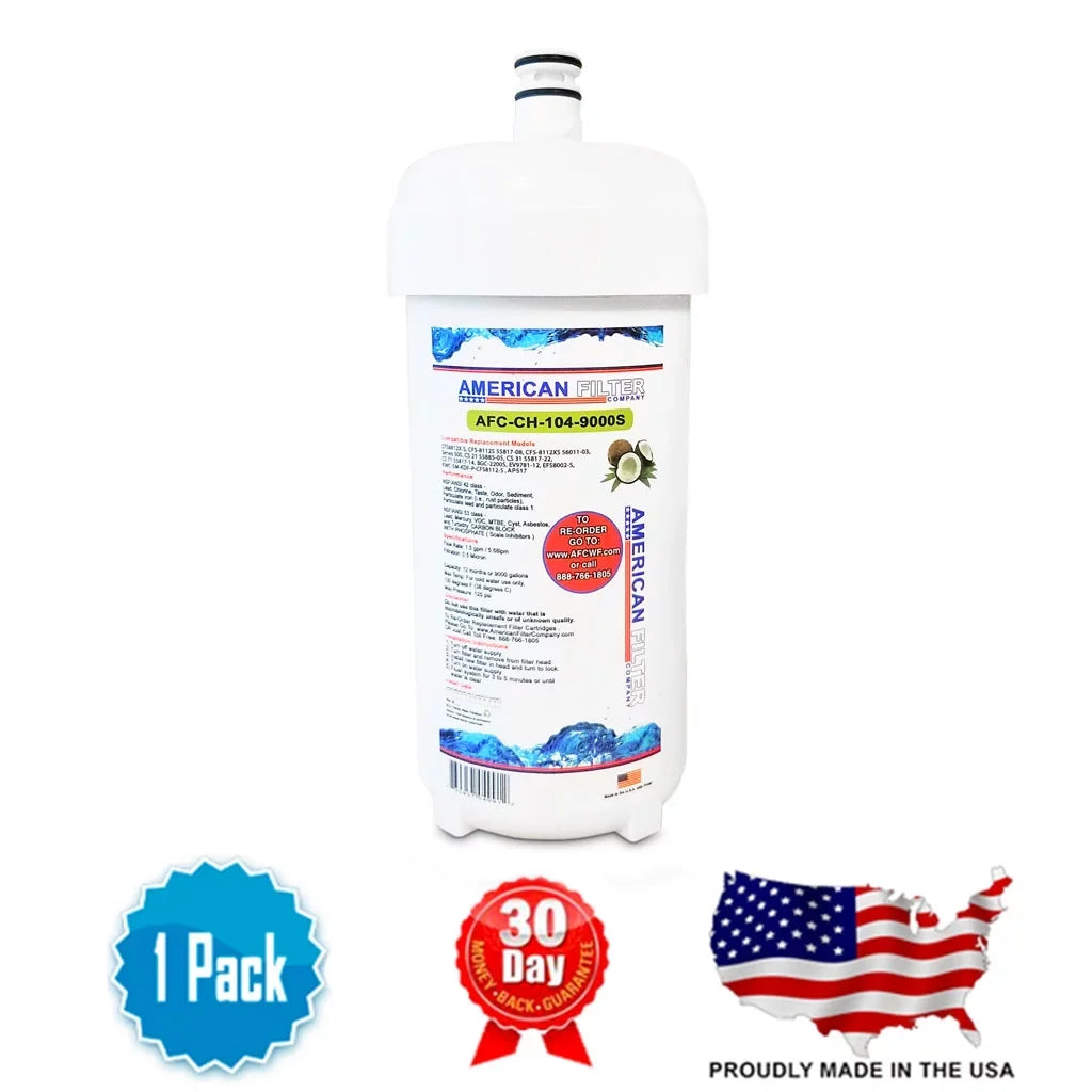 AFC Brand , Water Filters , Model # AFC-CH-104-9000S , Compatible with Cuno® 55600-09 - 1 Filters - Made in U.S.A.
