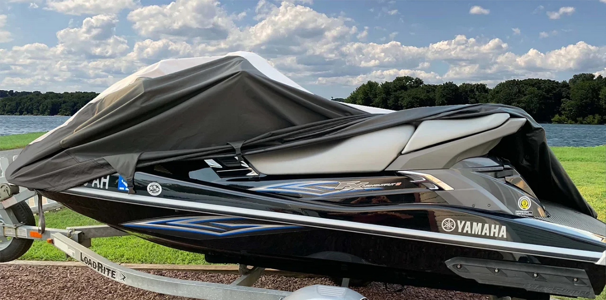 SUPER HEAVY-DUTY Jet Ski PWC Cover Compatible for Sea Doo Sea-Doo RX DI 2000-2003 Trailerable 2 Seater