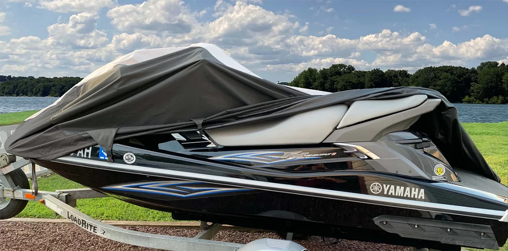 SUPER HEAVY-DUTY COVER Compatible for Honda Aquatrax F12, F12X 2002 2003-2007 Jet Ski Watercraft Cover Ebony
