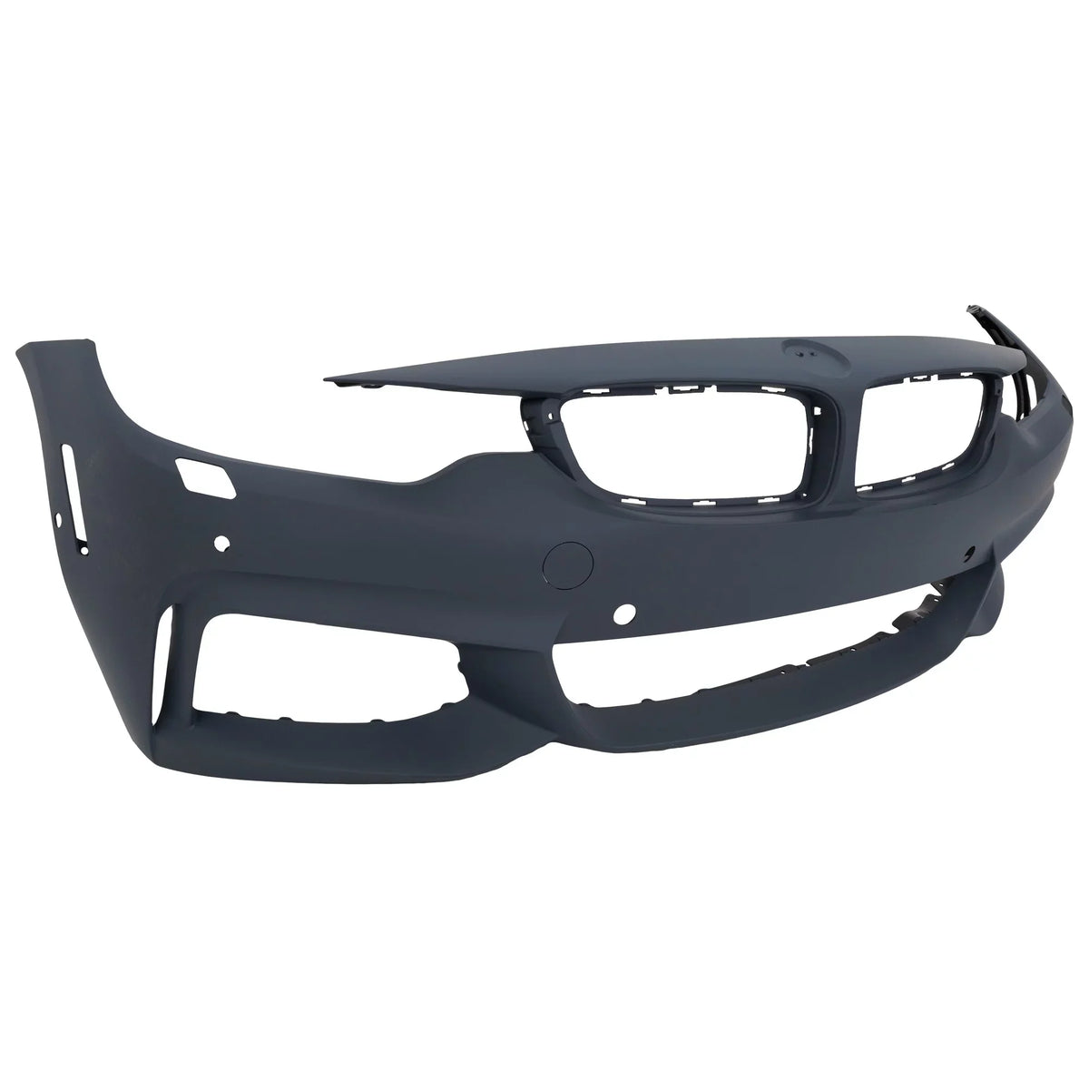 Front BUMPER COVER Compatible For 4-SERIES 2014-2018 Primed with M Sport Line with HLW PDC Sensor Holes/Cam Conv/Coupe/HB- CAPA