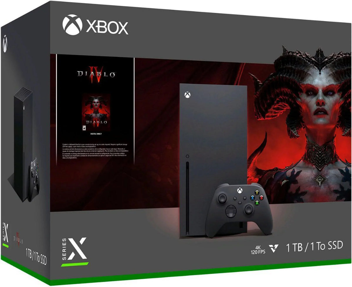 Xbox Series X – Diablo® IV Bundle, 1TB SSD Video Gaming Console with One Xbox Wireless Controller + Mazepoly Accessories